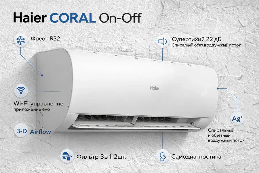 Кондиционер Haier Coral ON-OFF